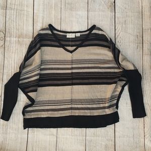 Poncho Striped Sweater